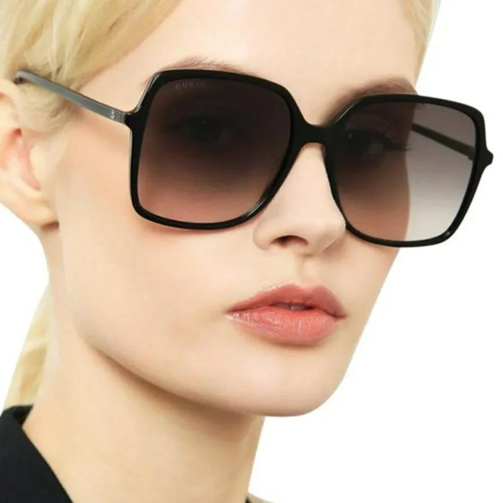 NEW GUCCI GG0544S 001 Black Grey Gradient Square Women Sunglasses
